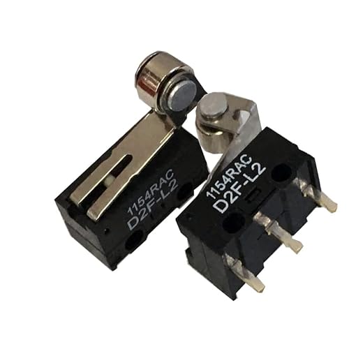 5PCS/lot Micoro-Switch D2F-L2 Gray Button With Pressing Handle D2F Mouse Switch
