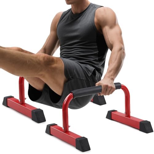 Push Up Bar, 700 LBS Potable Dip Bar with EVA Handle for Home GYM...