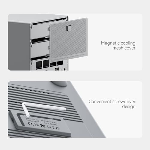 Image of Beelink ME Pro N95 Mini PC NAS, Intel N95 12GB LPDDR5 128GB SSD Desktop PC, 2.5G+5G LAN /WiFi 6 /BT5.4, Mini Computer Support 3*M.2 PCle3.0 SSD Slots + 2*HDD Bays for Office /Private Cloud /NAS Storage