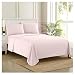 Sweet Home Collection 1800 Thread Count Bed Set Egyptian Quality Brushed Microfiber 3 Piece Deep Pocket Sheets, Twin, Pale Pink