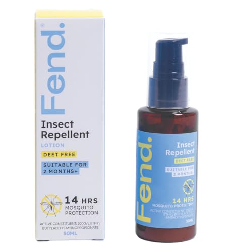 Fend Insect Repellent, 50 ml | Hypoallergenic Gentle Lotion for Sensitive Skin | Non-Oily Slow-Release Formula with Natural Ingredients | Reef and Ocean Friendly Protection