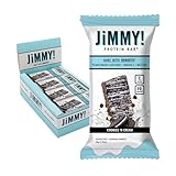 Functional Protein Bars - High-Performance Energy Snacks with Caffeine - Low Sugar & Non-GMO - Gluten Free Protein Bars for Workout, Travel & Energy Boosting | Cookies 'N Cream -12 Count