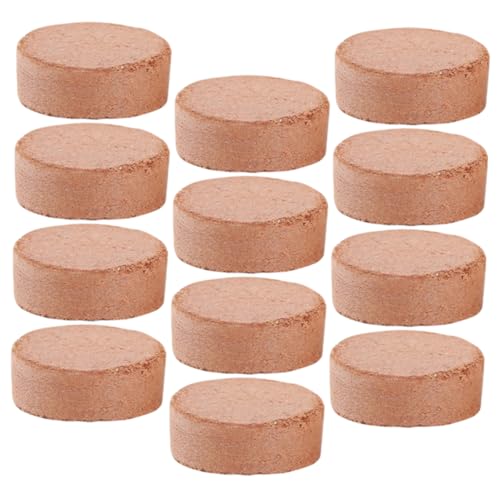 TOYANDONA 60piezas Bloque De Plántulas De Fibra Natural Tierra Nutritiva para Jardinería Suelo Comprimido para Plantación De Vivero para Cactus y Plantas De Interior