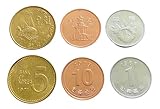 South Korea 3 Coins Set – 1, 5, 10 Won UNC World Coins | Collectible Korean Currency | Pagoda, Turtle Ship & Rose of Sharon Designs