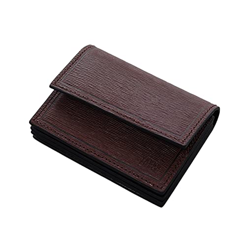 [タケオキクチ] カードケース 本革 メンズ スライド 345193 名刺入れ 牛革 レザー 【03】 チョコ