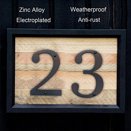 C/H Aged Bronze Electroplated House Numbers #TOP1