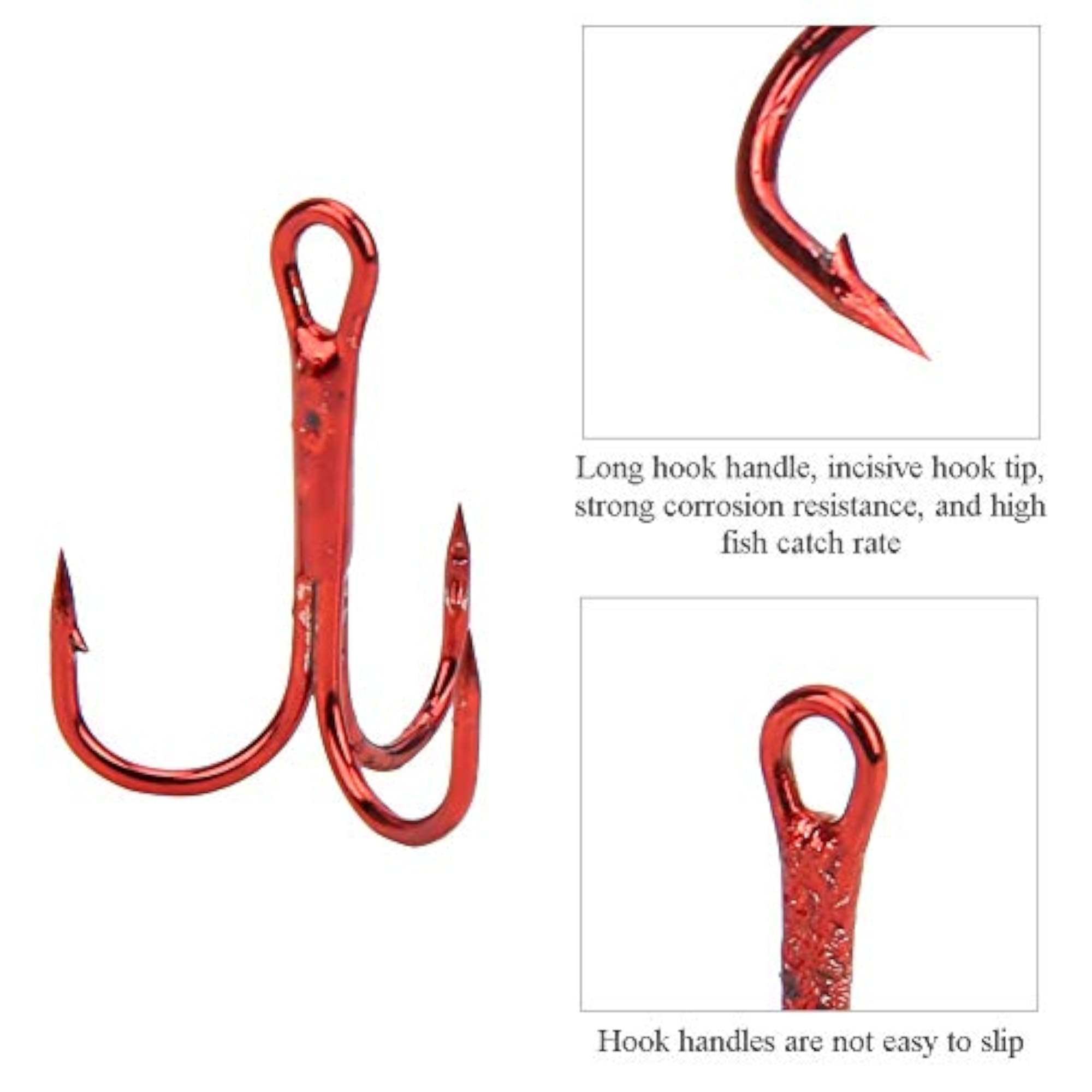 Fishing Hooks, 100pcs for Wild Fishing