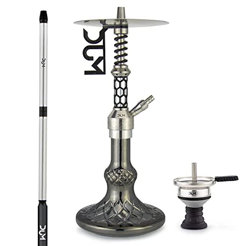 DUM SS25 Hydraulique Shisha Wasserpfeife Silver -Black