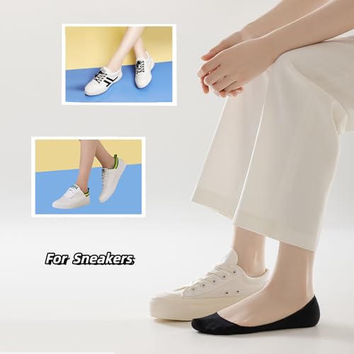 Image of 6-Pairs No Show Socks Womens Ultra Low Cut Liner Socks Invisible for Casual or Formal Wear