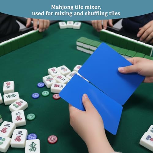 4 piezas mezcladoras de fichas Mahjong de plástico miniatura 3
