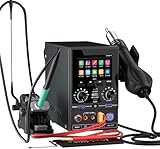 180W 30V/25A Digitales Netzteil mit Heißluftstation, Lötkolben & Punktschweißgerät – All-in-One Multifunktionsstation für professionelle Handy- & Elektronikreparatur