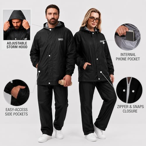 Image of Unisex Seravine Waterproof Reversible Raincoat