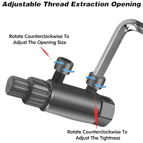 Werkzeug zum Ausdrehen von Gewinden gebrochener Rohre, Gewindedreher für gebrochene Ventile, Werkzeug zum Entfernen von Wasserhähnen, Schraubenschlüsselsatz mit, 45er Stahl für 1/2/ 3/4/ 1