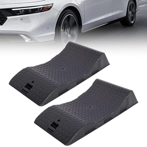 2 Packs Tire Saver Ramps, Heavy Duty Vehicle Ramps, Car Ramps, Tire Flat Spot Preventer with Durable Anti-Slip Pads, Tire Savers for Storage with Carry Bag, Tire Cradles for Car RV Trailer & Truck (2)
