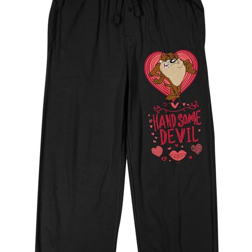 Bioworld Looney Tunes Taz Handsome Devil Men's Black Sleep Pajama Pants2