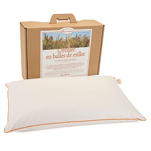 Oreiller millet bio Mille Oreillers fermeté cervicale et confort modulable