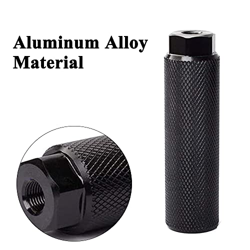 OHAOLYLE Aluminum Alloy Bike Pegs - Anti-slip Rear Feet Pedals for Road & Mountain Bikes, Black, 3.9IN - Image 4