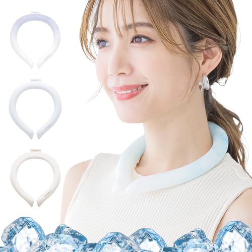 アイスリング クールリング 28℃自然凍結 長持ち冷感 アイスネック 繰り返し使用 結露しない 首ひんやりグッズ 軽量 抗菌 冷却グッズ ネッククーラー 保冷剤 首涼しい クールネック 犬 車 熱中症 暑さ対策グッズ 夏 室外作業 釣り 花火大会 スポーツ