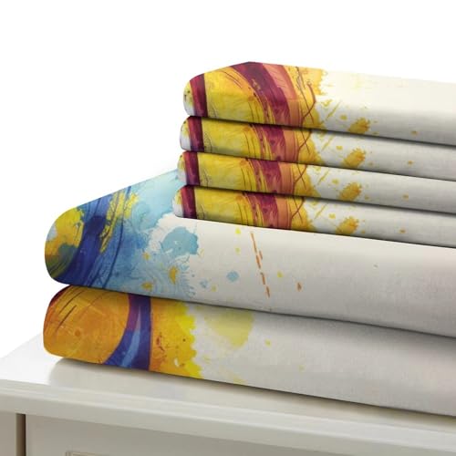 Parure de lit musique 200x200cm microfibre douce pour lit double facile à laver
