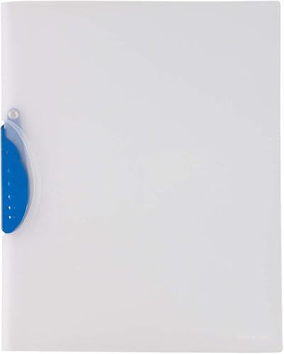 JAM PAPER Cubiertas de informes de plástico con clip de bloqueo deslizante Tamaño carta 9 x 12 Oro con frontal transparente 3 unidades