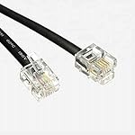 Red-Champion-RJ11-Telephone-Line-Cord-Wire-Patch-Cable-Modular-Connection-Cable-RJ12-Male-6P6C-to-RJ12-Male-6P6C-Compatible-for-Landline-Telephone-Microfilter-Black-5-Meters