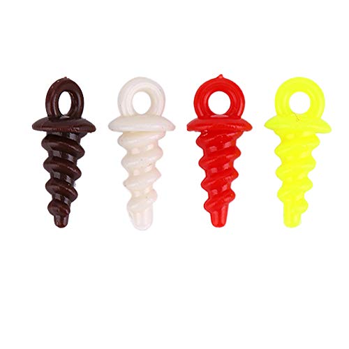 50 Viti Per Esche Da Pesca Alla Carpa Con 20 Perline E Anello Girevole - Accessori Carp Fishing - 5