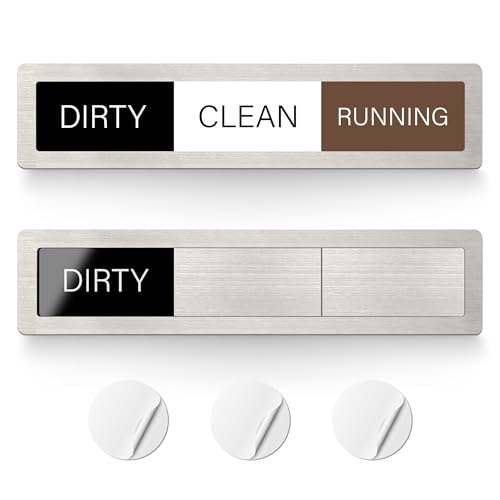 EliteSign Dishwasher Magnet Clean Dirty Sign, 3 Options