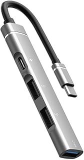 4 In 1 USB C Hub USB C Splitter USB C To USB2.0/USB3.0/PD Multiport Adapter For Laptop Cellphone Tablet Accessories Type C To USB3.0 Hub Type C Hub With 4 USB Ports Type C Hub For Laptops And Desktops