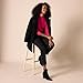 Amazon Essentials Women's Fitted Stretch Heel Boot, Black Microsuede, 11.5 Wide