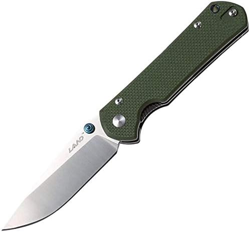 Sanrenmu Land 911 Pocket Knife Folding Knife 12C27 Blade G10 Handle Liner Lock Pocket EDC Knife (Army Green,G10)
