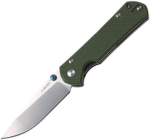 Sanrenmu Land 911 Pocket Knife Folding Knife 12C27 Blade G10 Handle Liner Lock Pocket Edc Knife (Army Green,G10) #TOP4