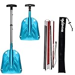 SkinStar Sonda para avalanchas de 260 o 320 cm y p...: Pala de lavana: esta práctica y muy ligera pala para avalanchas de Skinstar es un ayudante fiable para casos de emergencia. Sonda de láava: sonda de ahorro de energía gracias a la punta cónica más grande, montaje rápido, marcas fáciles de leer, separ...