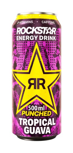 Rockstar Guava Bebida Energtica Ligeramente Carbonatada - 500 ml