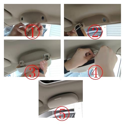 Support lunettes Land Rover beige anti-choc pour plafond
