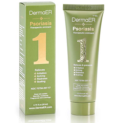 DermaER Fast-Acting Psoriasis Healing Cream Ointment | Effective Treatment with Salicylic Acid | Finally Get Relief from Irritation, Redness, Scaly Plaques, Burning & Itching | 2.75 Ounces