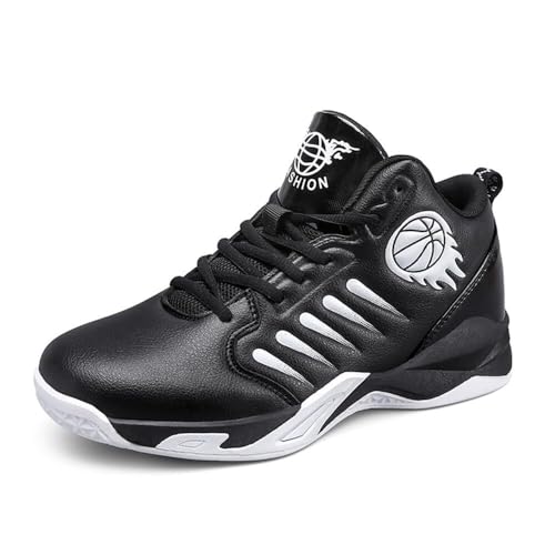 Men's High Top Basketball Shoes Anti Slip Wear-Resistant Cushioned Rebound Outdoor Sports Training Shoes