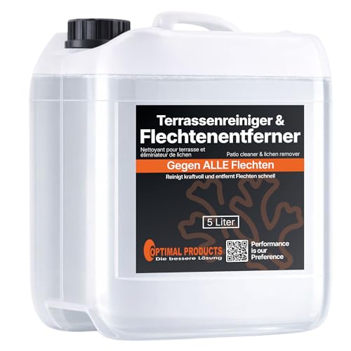 Optimal Products Flechtenentferner Pflastersteine I Effizienter Ölfleckenentferner für...