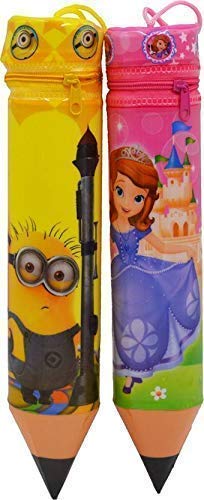Hauna Enterprises Pencil case for Girls and Boys, Pencil Pouches, Stationary Pouches for Kids with Pencil Shape Pouch Barbie and Cartoon Character | Set of 2 (B0989NRZZP) Amazon Price History, Amazon Price Tracker