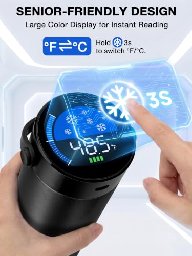 Image of YOUSHARES Insulin Cooler Travel Case with Smart Temperature Display