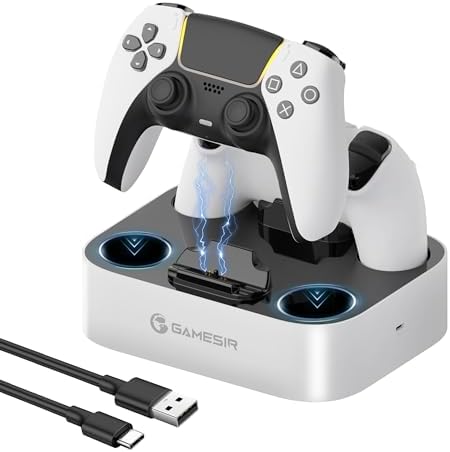 Amazon.co.jp: GameSir PS5 コントローラー 充電スタンド 2台同時充電 
