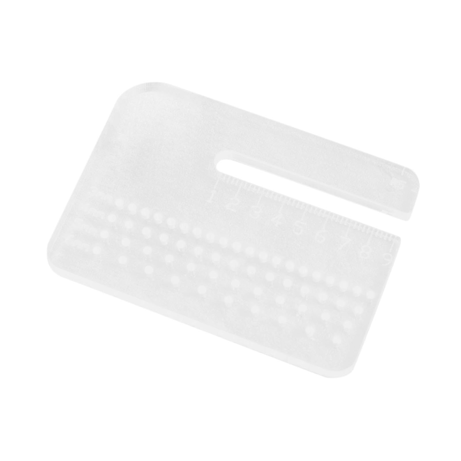 Kixzsaz Durable 4Mm Puller Acrylic Rounded Cutting Distance Ruler Tool For Enhancing Measurement In Leather Crafting Acrylic Rulers Stencil Template