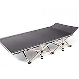Las camas plegables Plegable Cama Supletoria Hijos Adultos Portátil De Doble Capa Engrosamiento 600D Tela Ministerio Del Interior Bolsa Bolsillos Laterales Tubo De Tumbonas For Acampar Las camas plega