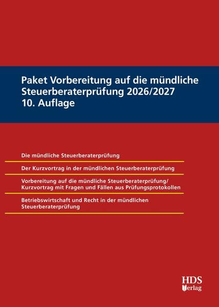 Paket Vorbereitung auf die mündliche Steuerberaterprüfung 2026/2027