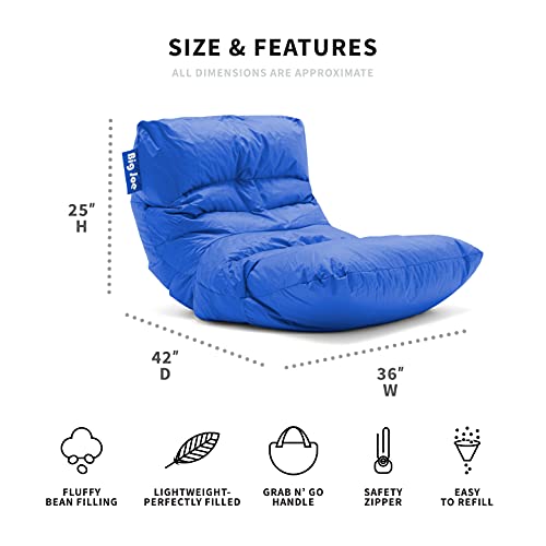 Big Joe Roma Bean Bag Chair, Sapphire Smartmax, 3Ft #TOP2
