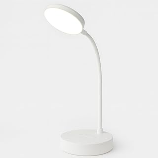 Luminária de Mesa LED Touch, 3 Temperaturas de Cor e Controle de Intensidade, Haste Flexível, Recarregável, Bivolt