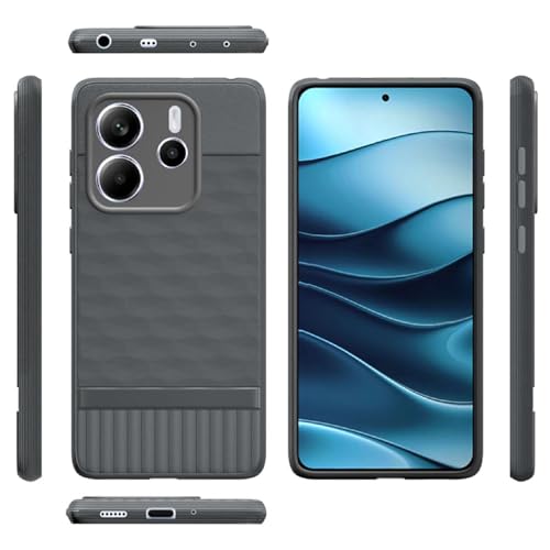 Image of Shockproof Case for Mi Redmi Note 14 5G | Full Camera Protection | TPU Flexible Back Cover for Mi Redmi Note 14 5G (Graphite Grey)