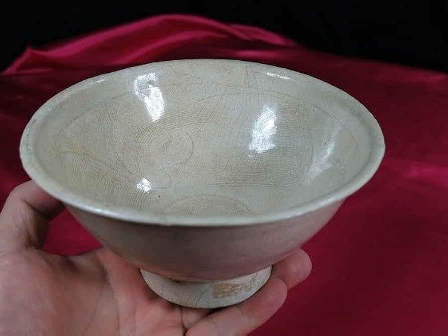 中国美術 白磁 碗 φ17cm 宋白磁 茶道具伝来(K-YC344) 中国美術 白磁 碗 φ17cm 宋白磁 茶道具伝来(K-YC344) 白磁碗