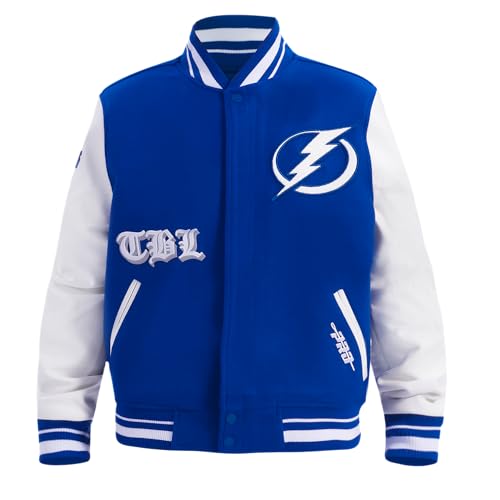 Image of Pro Standard Mens NHL Old English Varsity Jacket