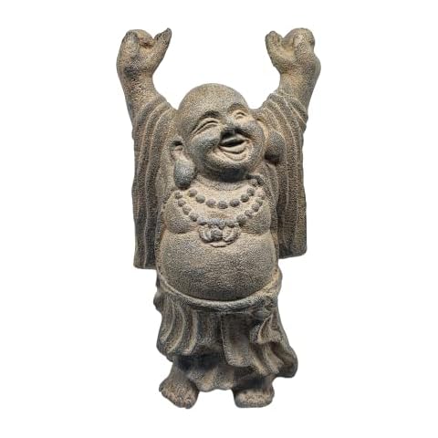 New Age Source The Volcanic Stone Statue Standing Happy Buddha Each Cover