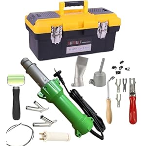 1600W Pistola de Soldadura de Aire Caliente de PlÃ¡stico de Luz Led Conjunto Completo de Herramientas Pistola Soldadora PortÃ¡til con Suelo Mariposa ReparaciÃ³n Kit de Soldadura Bolsa de Transporte